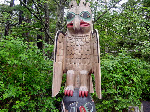 The Mystical Thunderbird Totem Pole